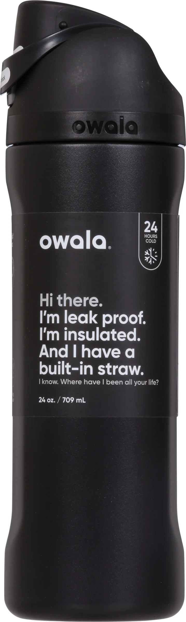 Owala FreeSip 24oz Stainless Steel Water Bottle Black