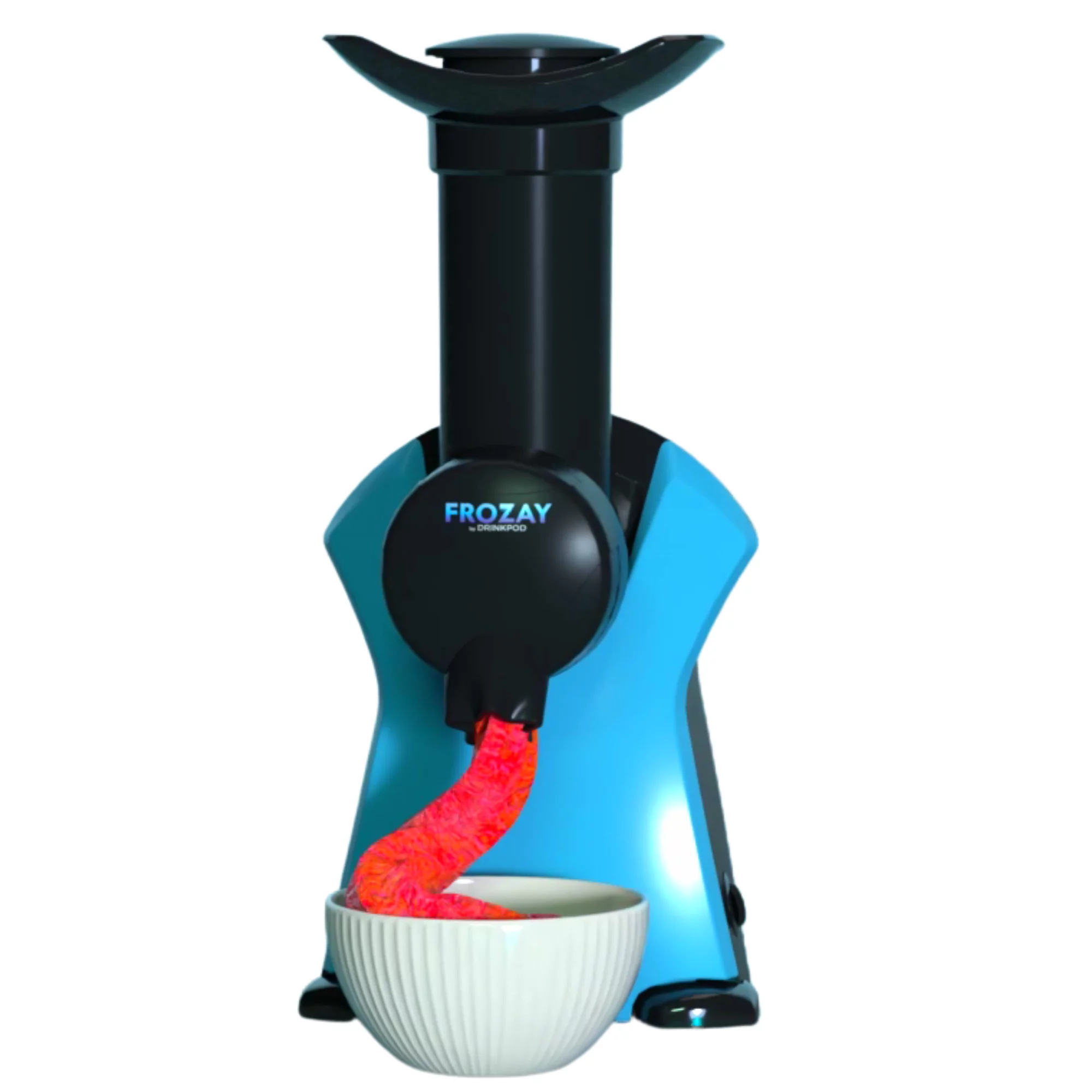 Drinkpod Frozay: The Ultimate Healthy Frozen Fruit Ice Cream & Dessert Maker - Dairy-Free, Vegan Ice Cream, Soft Serve Frozen Yogurt, Fruit Sorbet, and Sherbet Machine with Simple One Push Operation