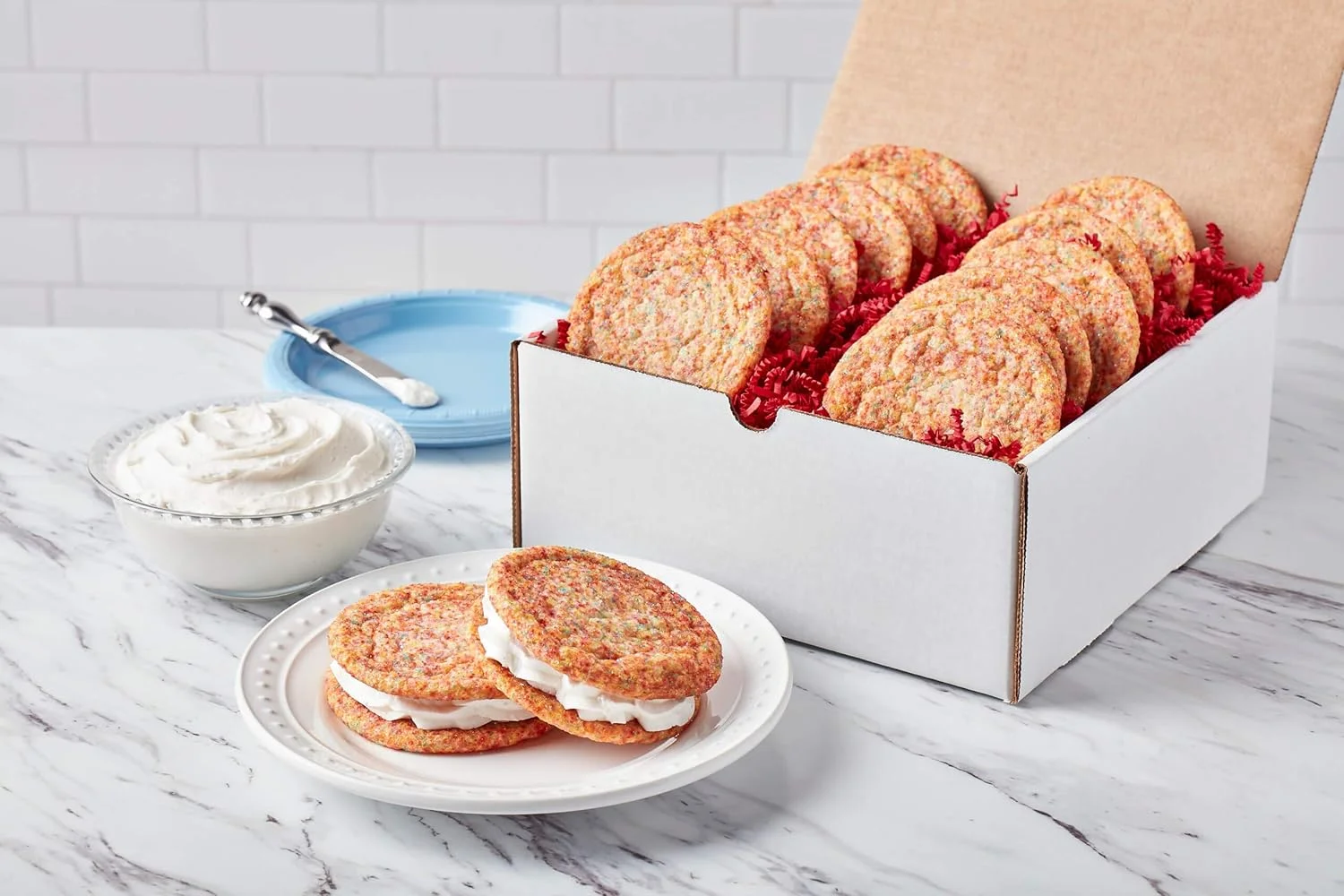 Sugar Double Doozie Kit – 16 Sugar Cookies With Our Signature Icing Make The Perfect Cookie Treat Or Dessert