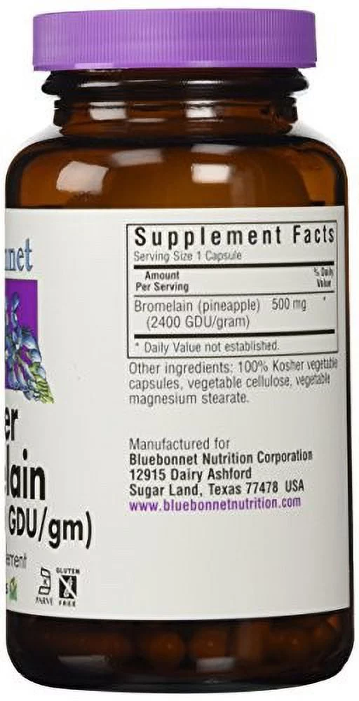 Bluebonnet Super Bromelain 500 Mg, 120 Ct