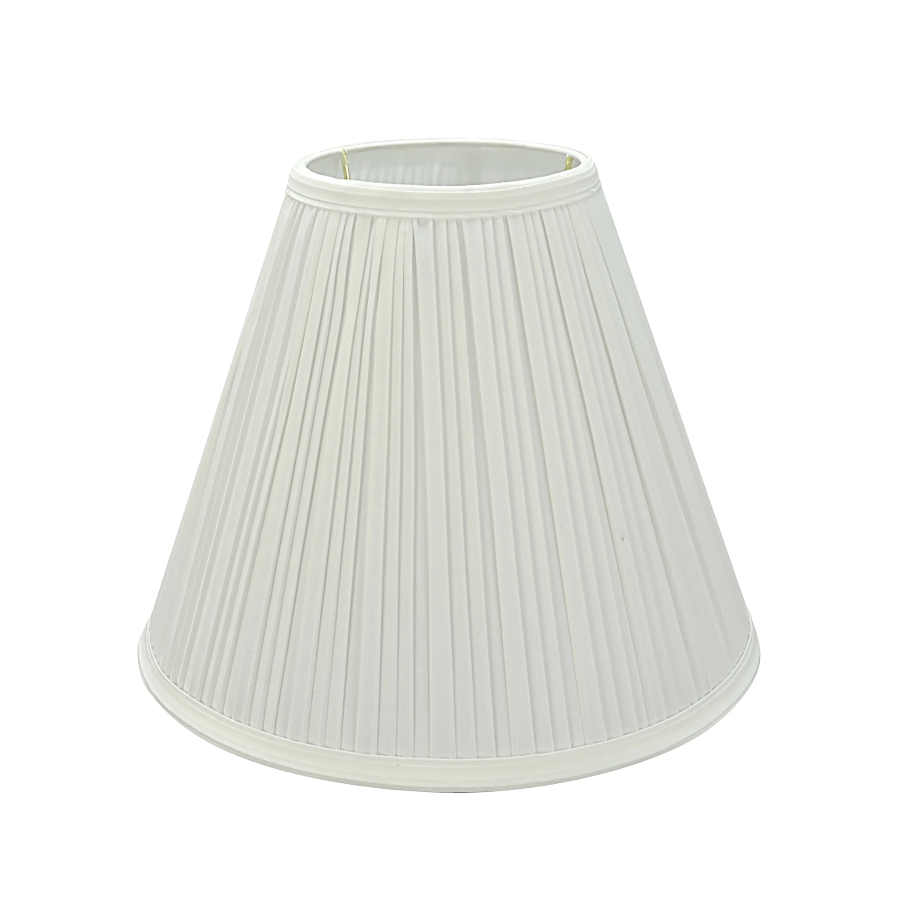Aspen Creative 59176 Transitional Pleated Empire Shape UNO Construction Lamp Shade in Off White, 11-1/2
