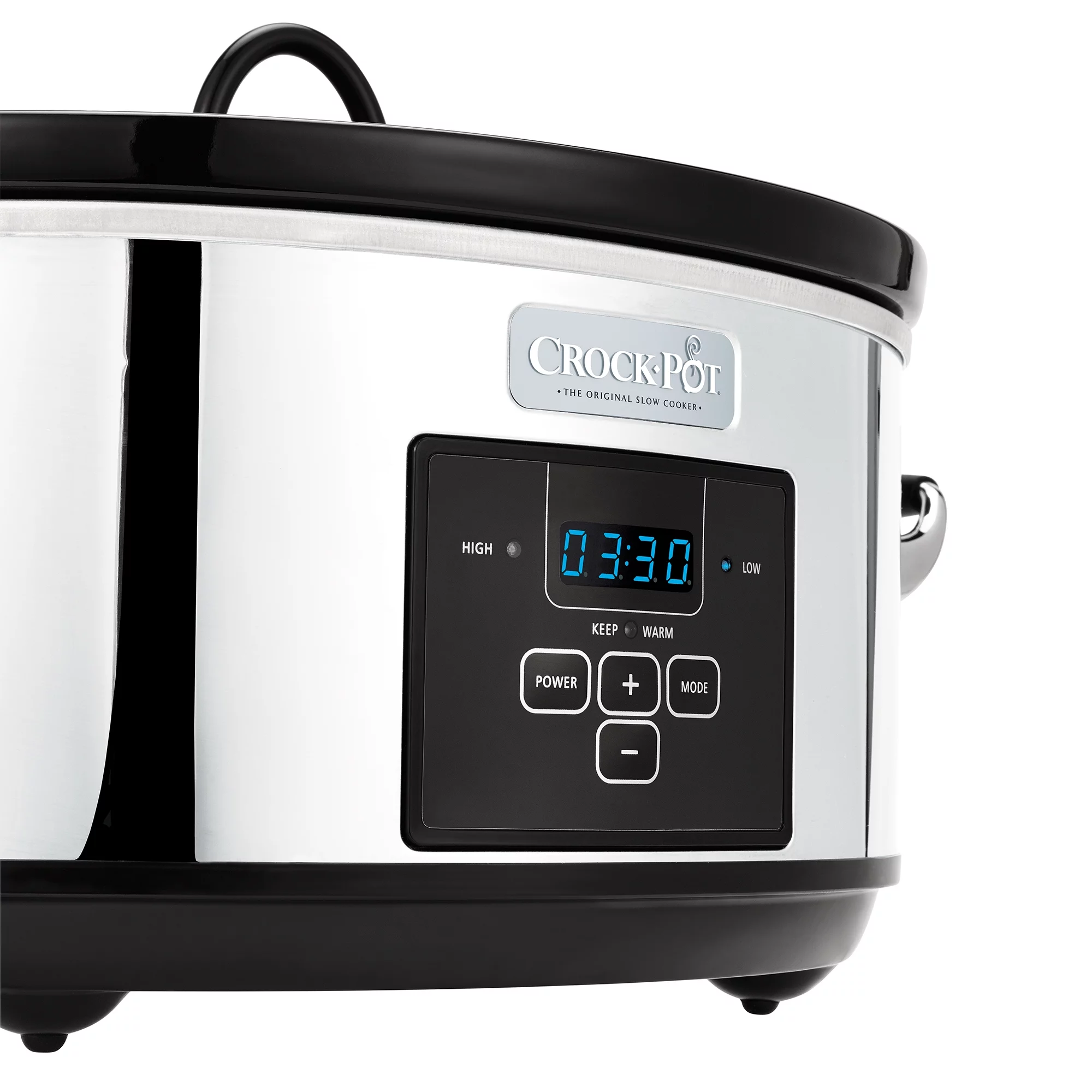 Crock-Pot 7-Quart Polished Flat Control Programmable Slow Cooker (SCCPVF710-P-WM)