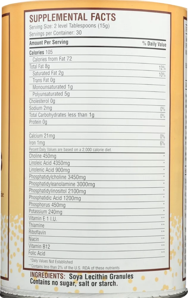 FEARN: Lecithin Granules Naturally Great Tasting, 16 oz