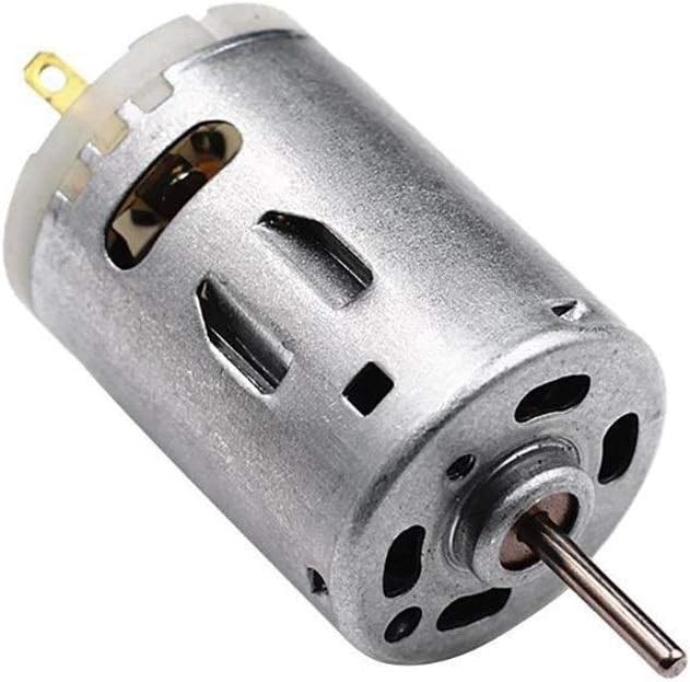 Electronic Components Motor RS-385 12V Brush DC Motor High Speed Micro DC Motor Brushed Metal Stainless Steel Gear Motor for Electric Appliance Tools Parts