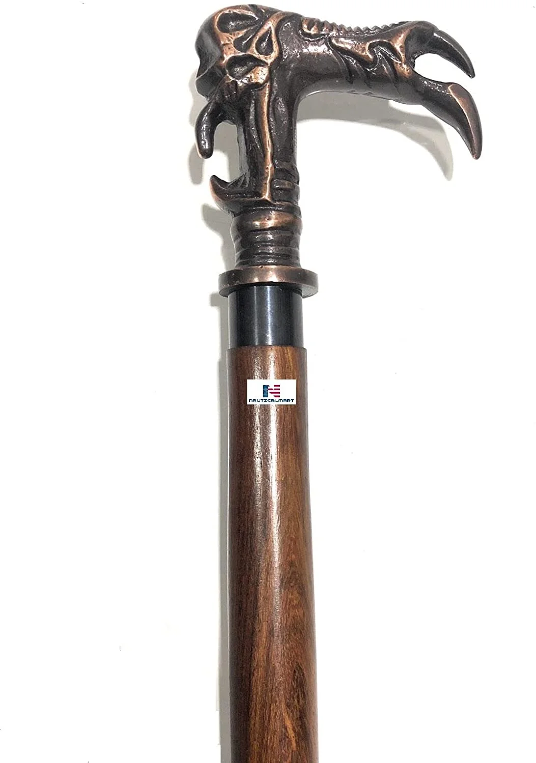 Fancy Wooden Walking Cane for Men - Dragon - Fashionable Walking Stick Unique Wood Canes