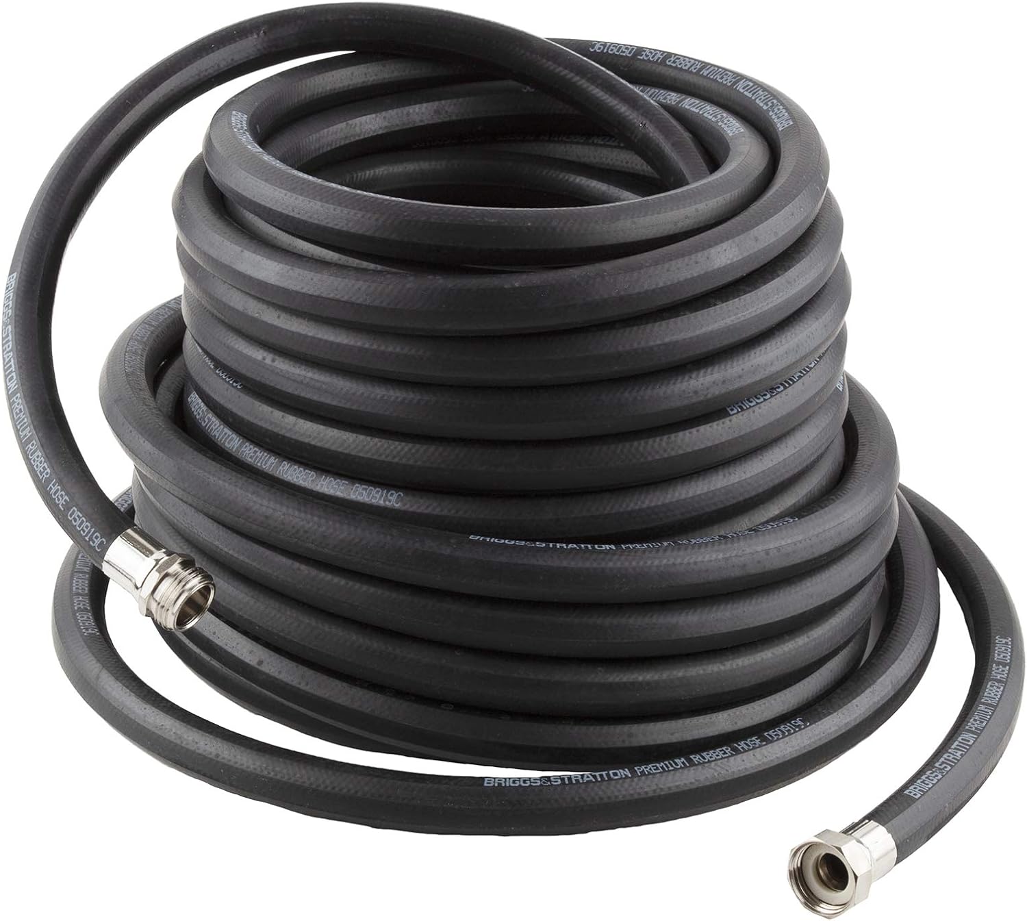 Briggs and Stratton 8BS75 75-Foot Premium Heavy-Duty Rubber Garden Hose Pack of 2