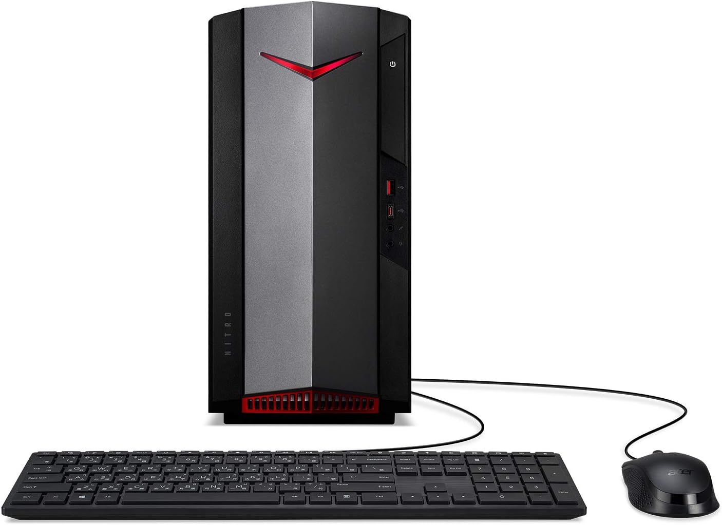 Acer Nitro 50 N50-640-UR12 Gaming Desktop | 12th Gen Intel Core i5-12400F 6-Core Processor | NVIDIA GeForce RTX 3060 | 16GB 3200MHz DDR4 | 512GB SSD | 1TB HDD | Intel Wi-Fi 6E AX211 | Windows 11 Home