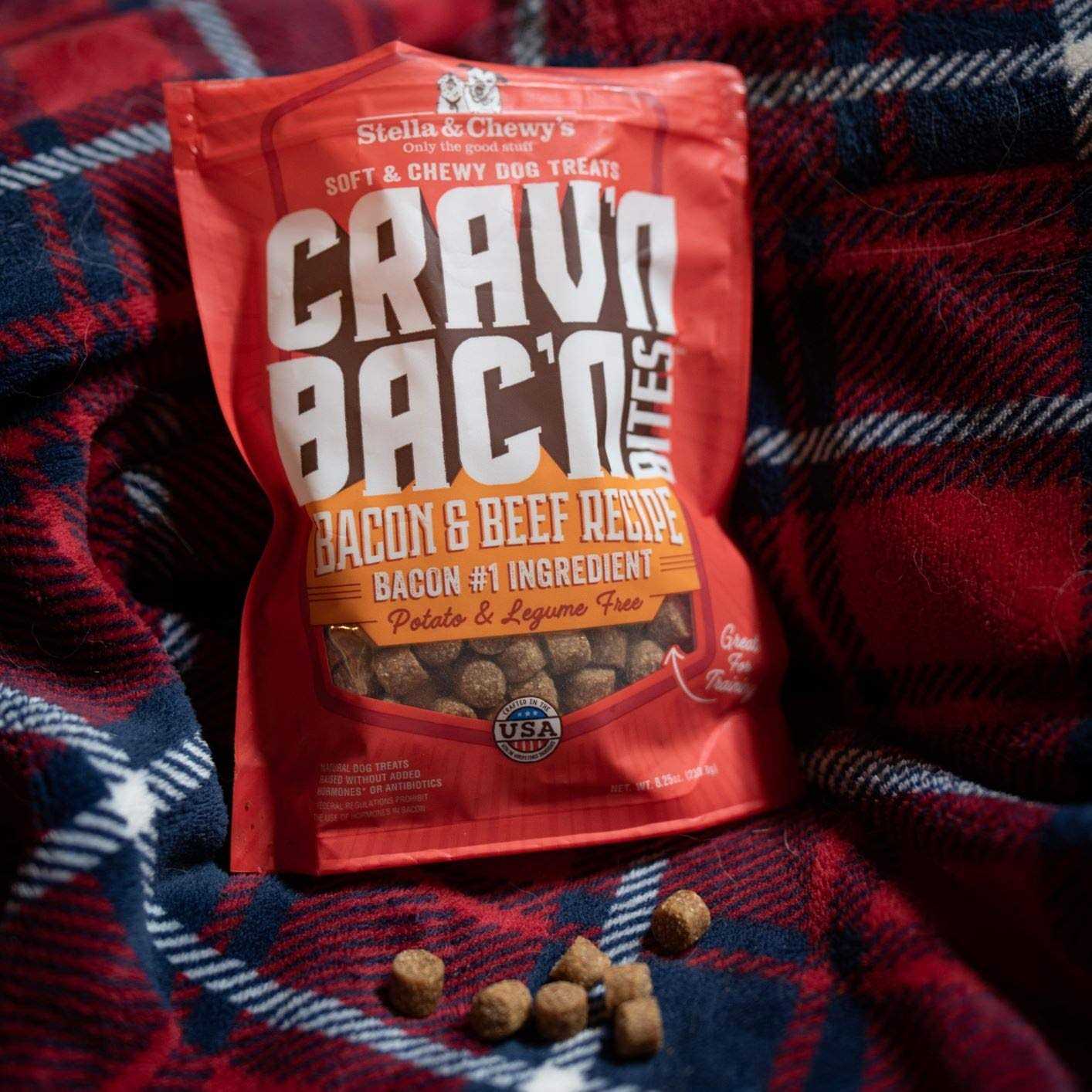 Stella & Chewy's Crav'n Bac'n Bites Bacon Dog Treats - Pet Supplies online store