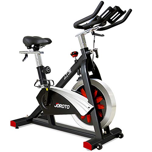 JOROTO X2|X2PRO Exercise Bike, X4S Bluetooth Stationary Indoor Cycling Bike with Readable 100 Levels Magnetic Resistance, Plus 12.6 inch Tablet Bracket Exercise Bikes for Home