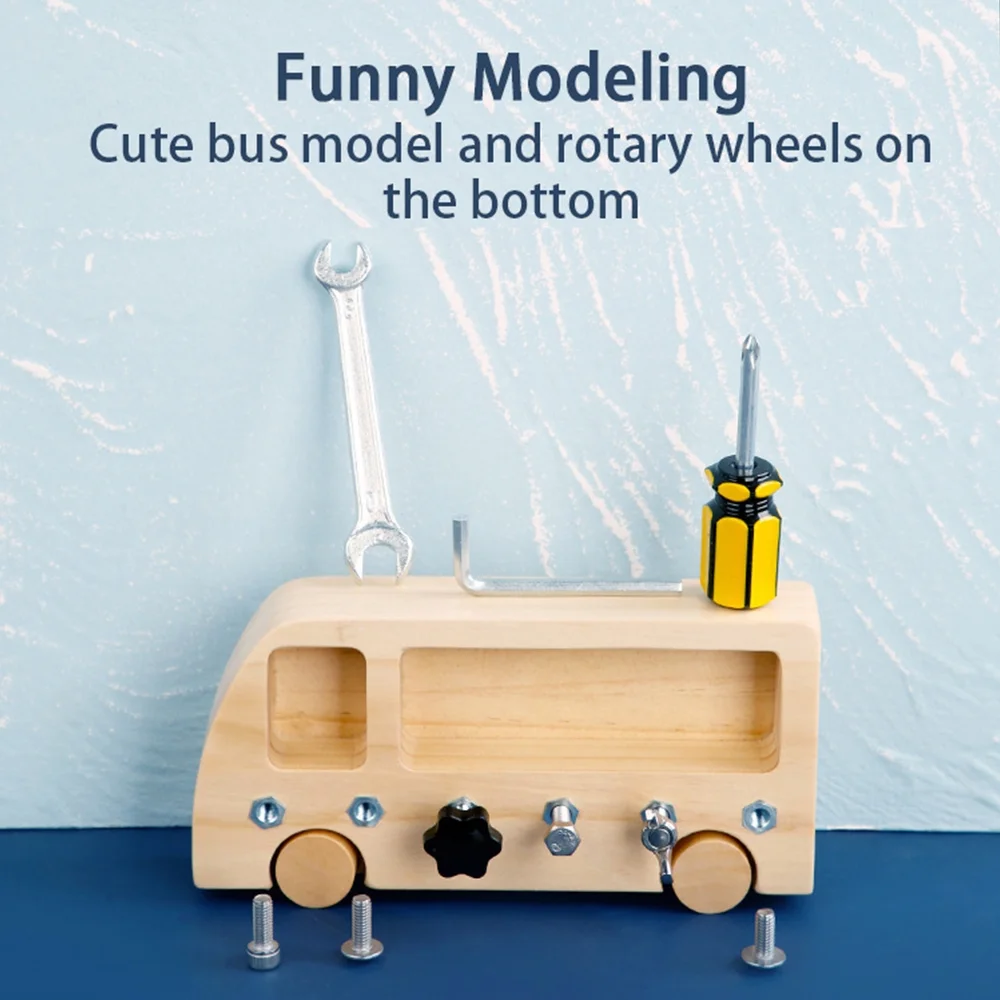 Pcapzz Montessori Screw Driver Board For Kids,Basic Skills Educational Learning Toys For 3-5 Year Old Kids Toddlers Sensory Montessori Toy Preschool Classroom