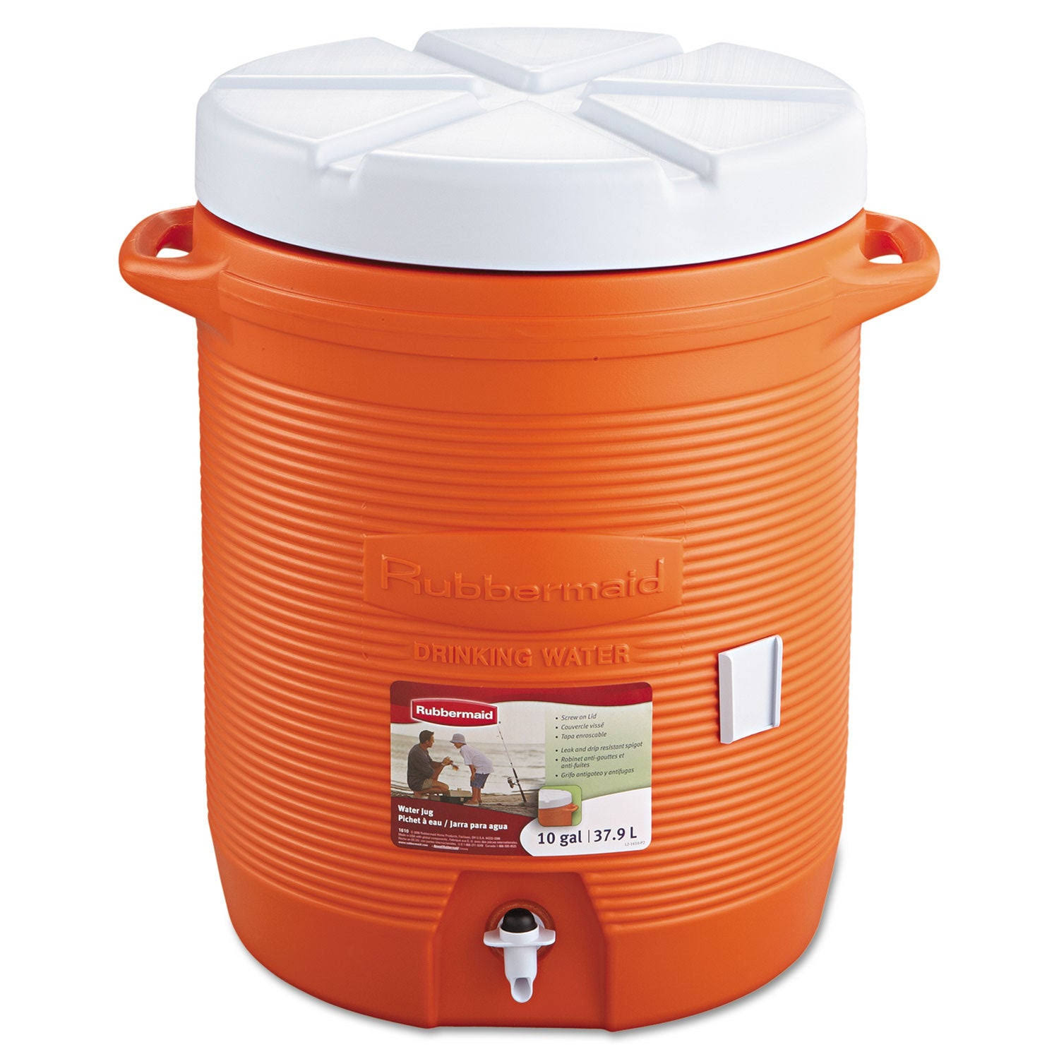 Rubbermaid 10-Gallon Water Cooler - Orange