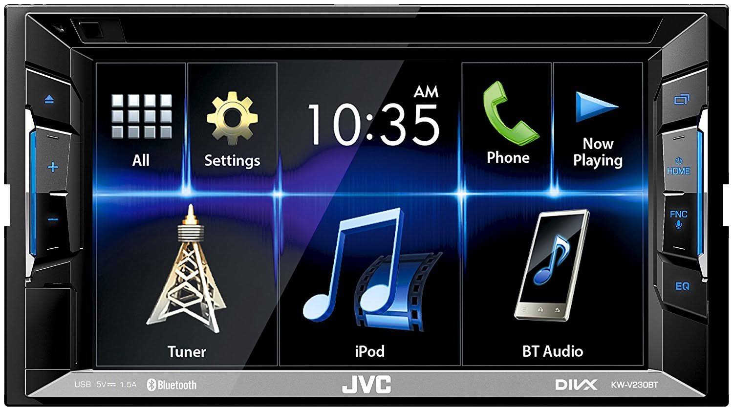 JVC KW-V230BT In-dash DVD Receiver - 6.2x22 Touch Display