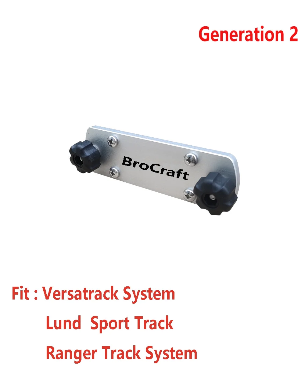 Brocraft Universal Track Bracket for Boat Gunnel Track System - Fit Lund Sport Track,Versatrack Track, G3 Boat. Smokercraft Boat, Lowe Boat System