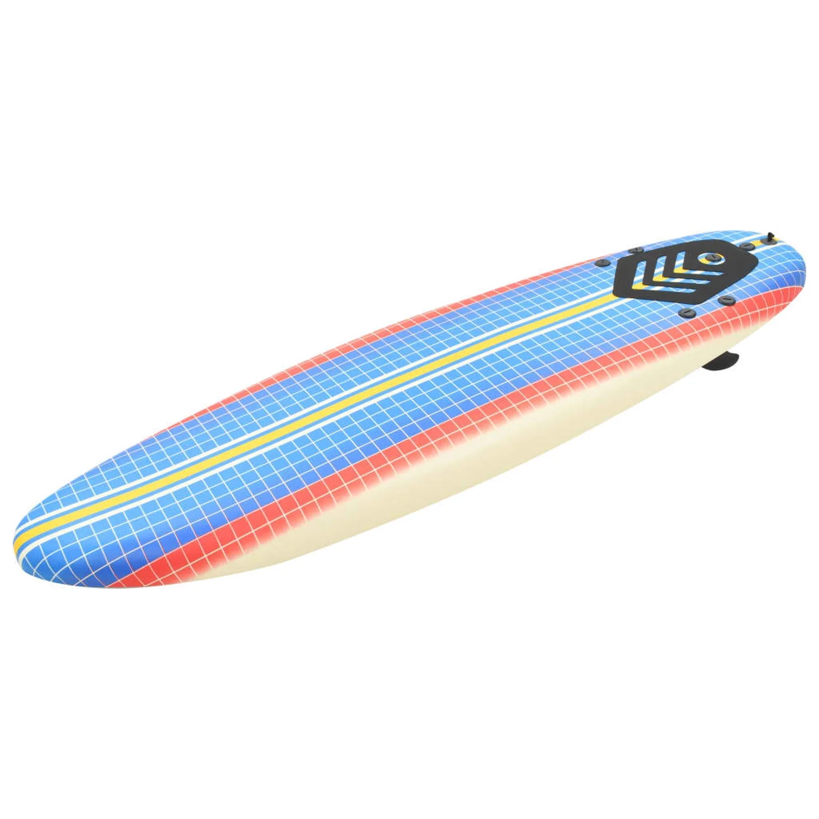 moobody Surfboard with Leash and Plastic Fins, Beach Surfing Board Kit for Beginners Youth and Adults 66.9 x 18.4 x 3.1 Inches (L x W x T)