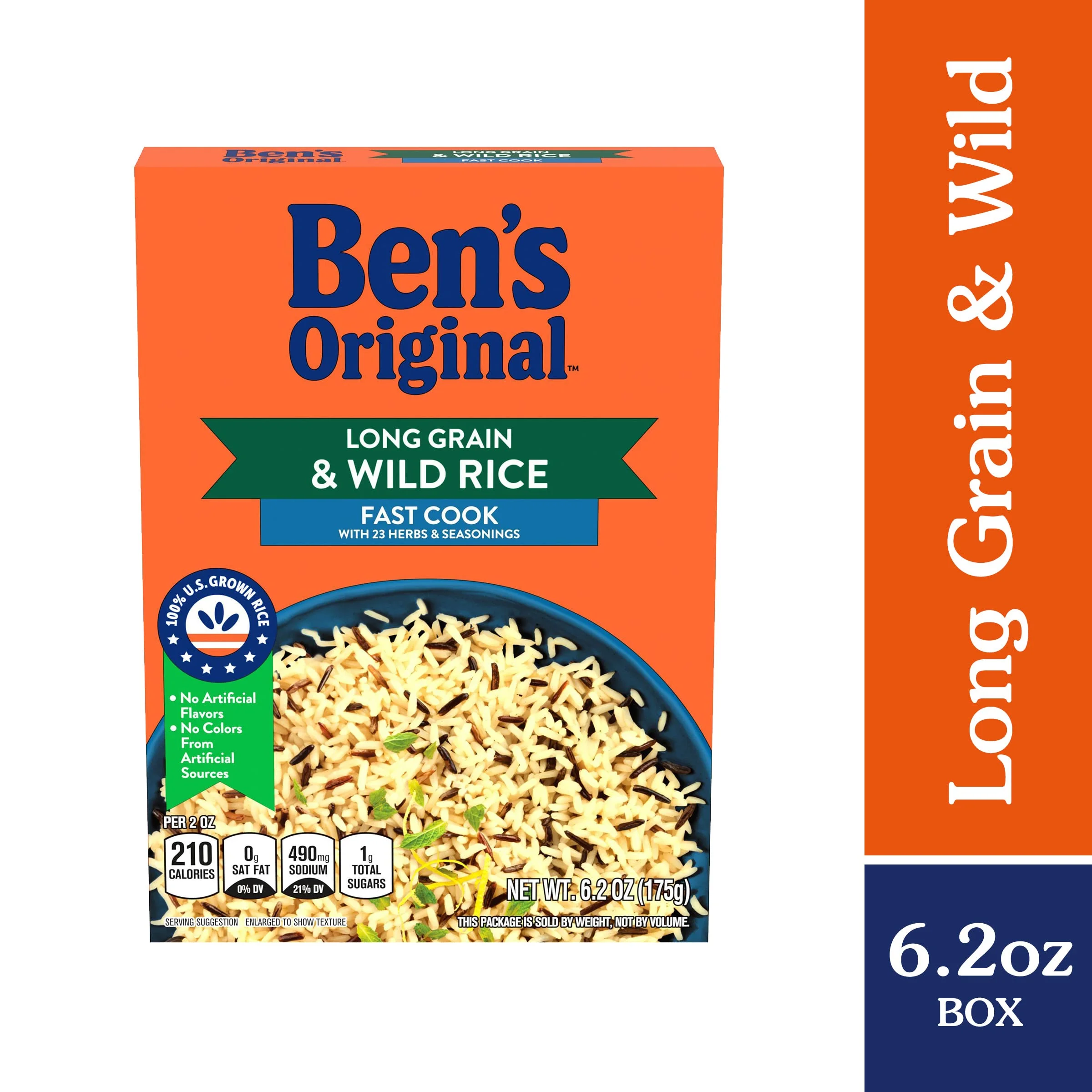 Ben,S Original Long Grain Rice And Wild Rice, Fast Cook Rice, 6.2 Oz Box (Pack Of 12)