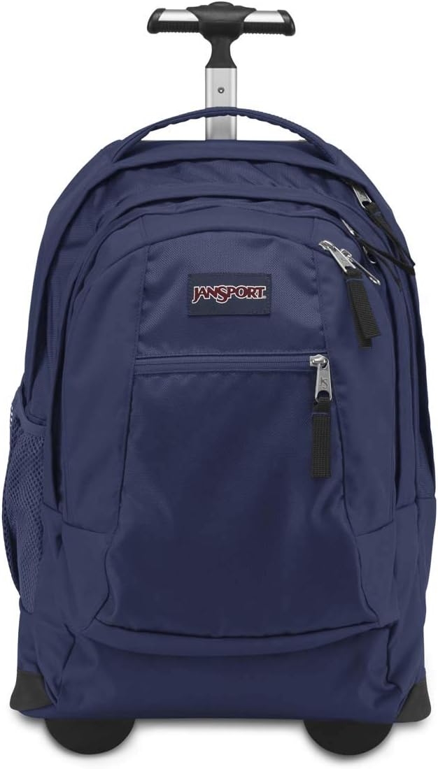 JanSport, Driver 8 Rolling Backpack - Navy, One Size.