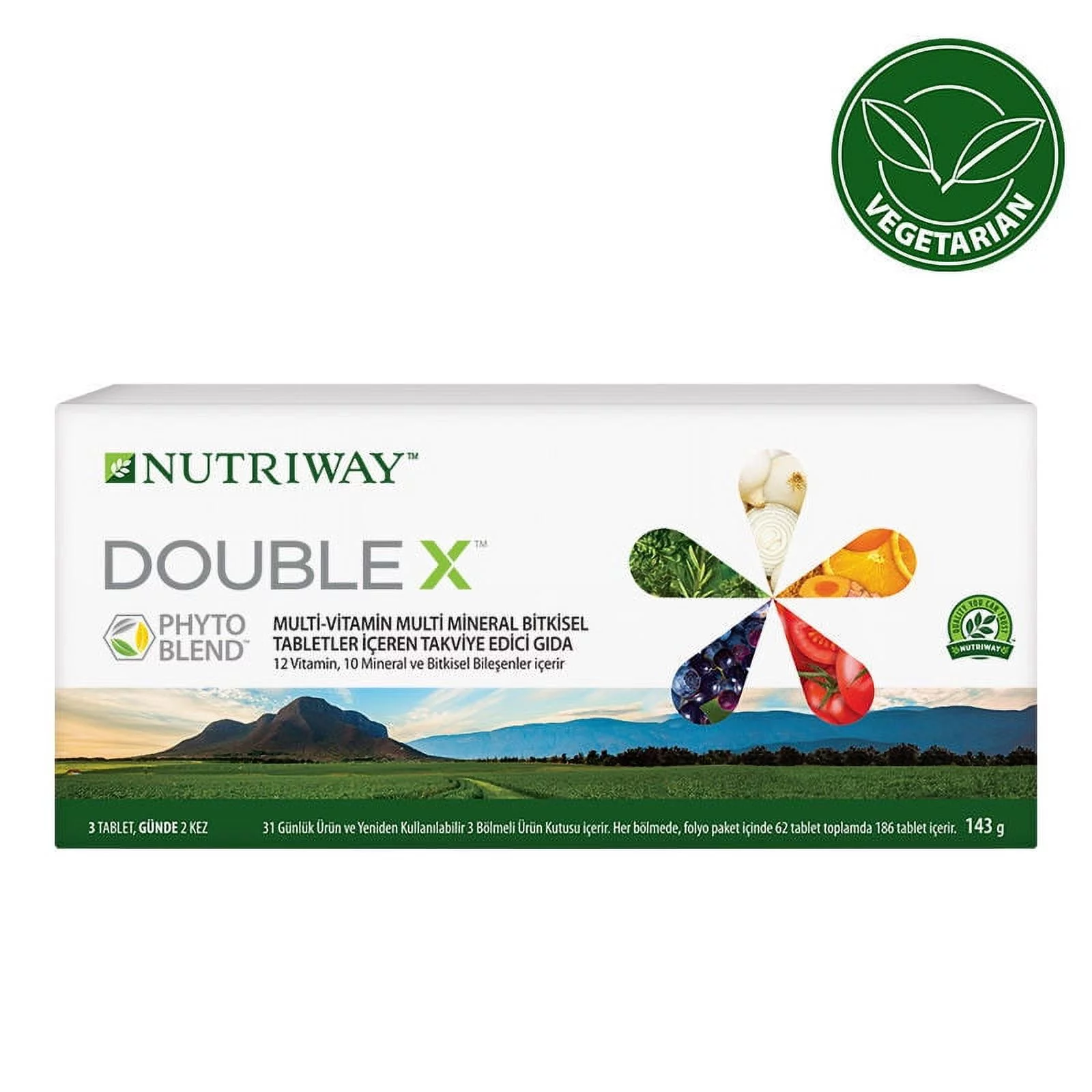 Nutriway Nutrilite Double X Multivitamin – 31 Day 186 Tablets Refill Package