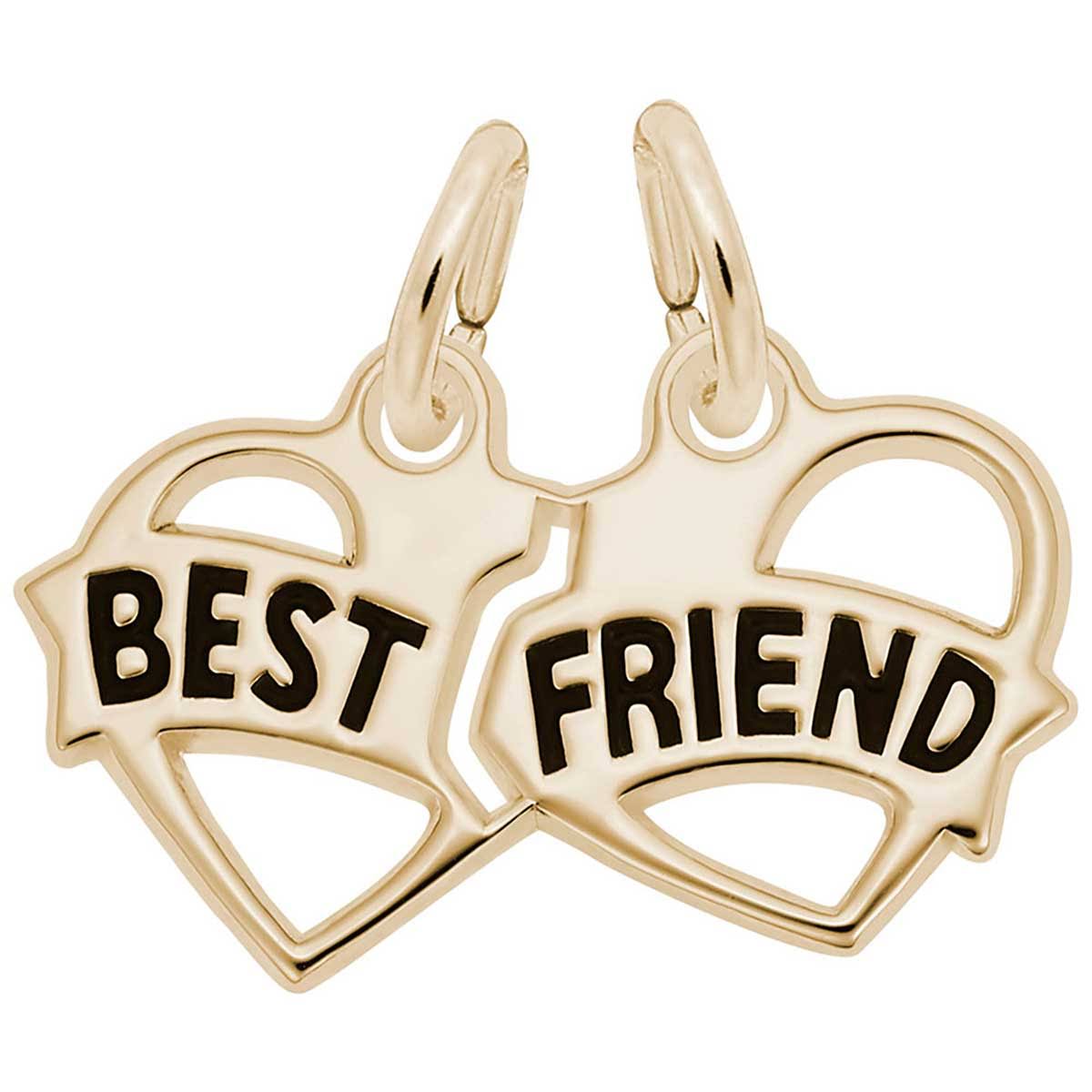 Rembrandt Best Friends Charm, 10K Yellow Gold