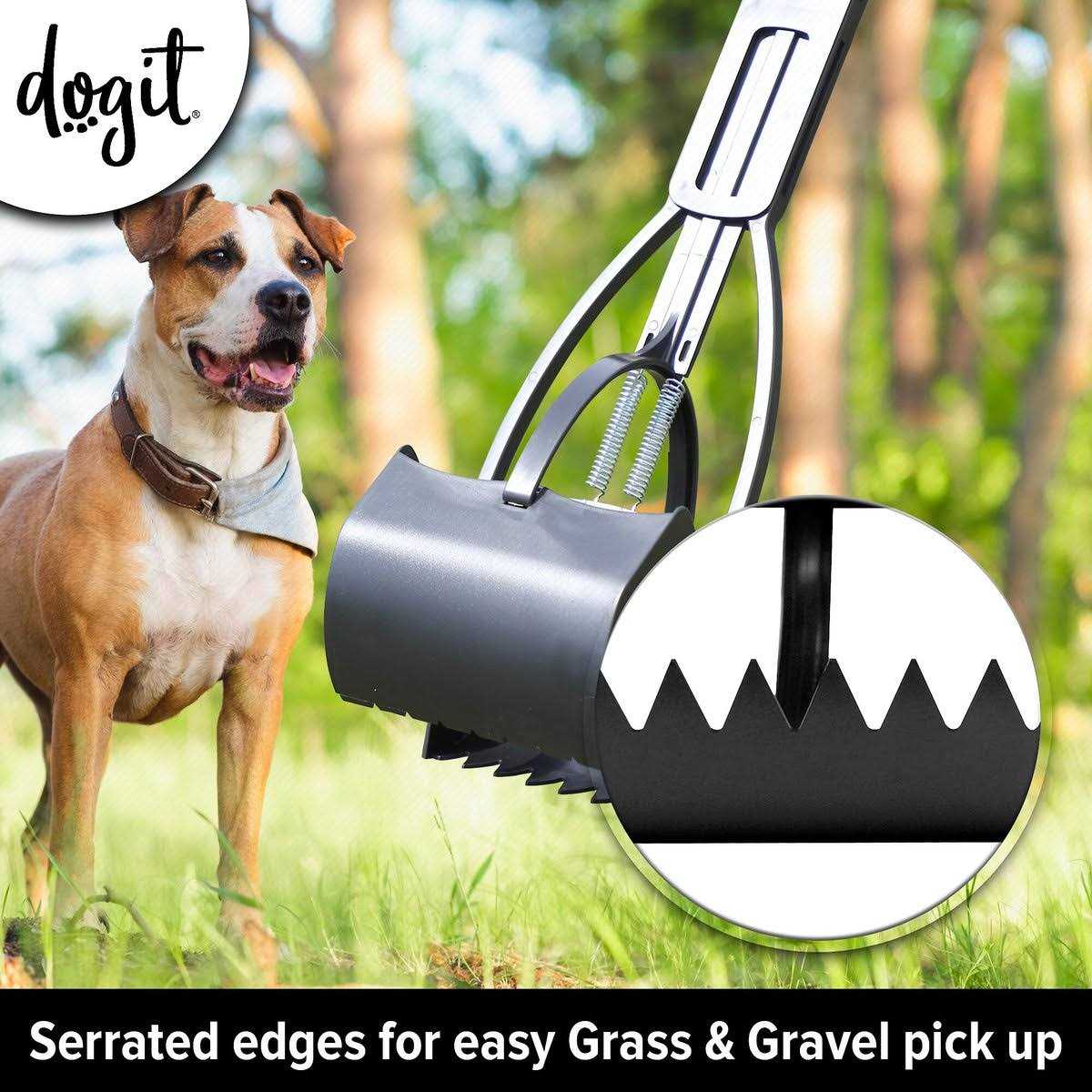 Dogit Clean Jawz Dog Waste Scooper for Grass & Gravel - Pet Supplies online store
