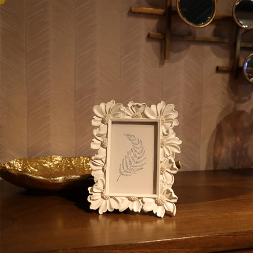 8x10 Vintage Picture Frame, Antique Black Ornate Photo Frame, for Tabletop and Wall Display, Decorative Floral Design Retro Home Decor, Old Fashioned Photo Gallery Art