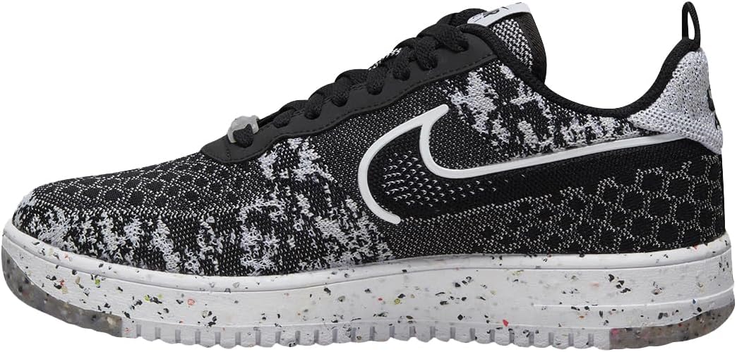 Nike Air Force 1 Crater Flyknit Next Nature Men's Shoes (DM0590-001,Black/Black-White-Pure Platinum) Size 9