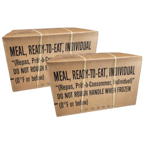 Military Outdoor Clothing MRE (Meals Ready-to-Eat), Genuine U.S. Military Surplus, US GI Inspection Date 05/25, Pack A (Menus 1-12) and/or Pack B (Menus 13-24) (Case B, 1, Count)