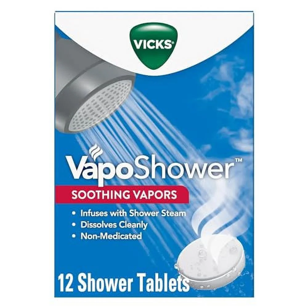 Vicks VapoShower, 3 tablets, (Pack of 4) (Old Product)