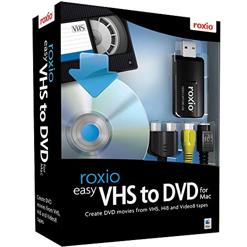 Roxio Easy VHS to DVD 3 Plus VHS, Hi8, V8 Video to DVD or Digital Converter Amazon Exclusive 2 Bonus DVDs [Windows Disc]