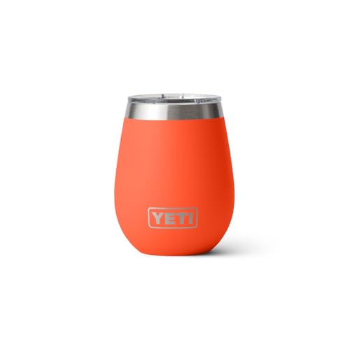 YETI Rambler 10 oz Wine Tumbler, Vacuum Insulated, Stainless Steel with MagSlider Lid, Navy