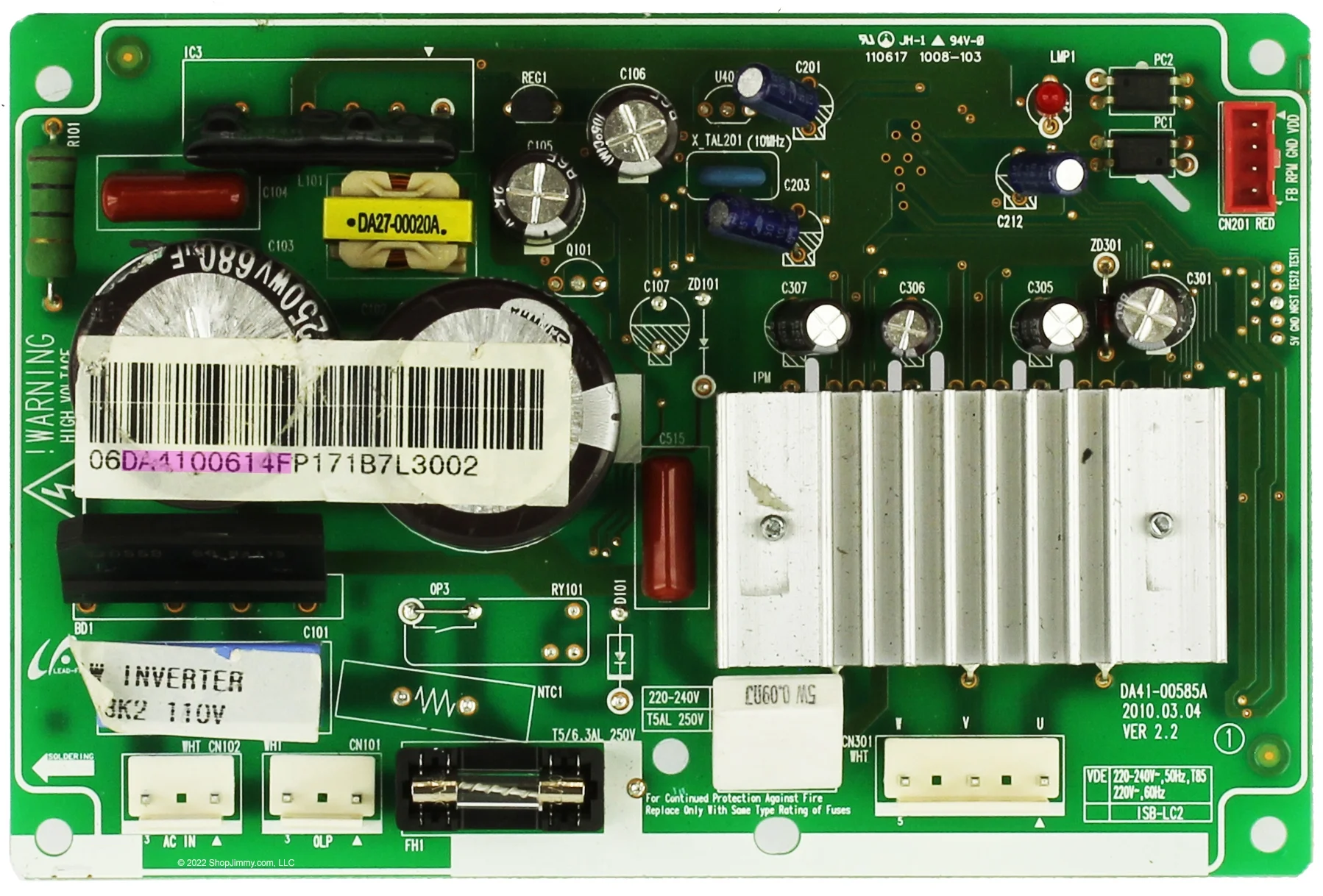 Samsung Refrigerator DA41-00614F Pcb Assembly Inverter