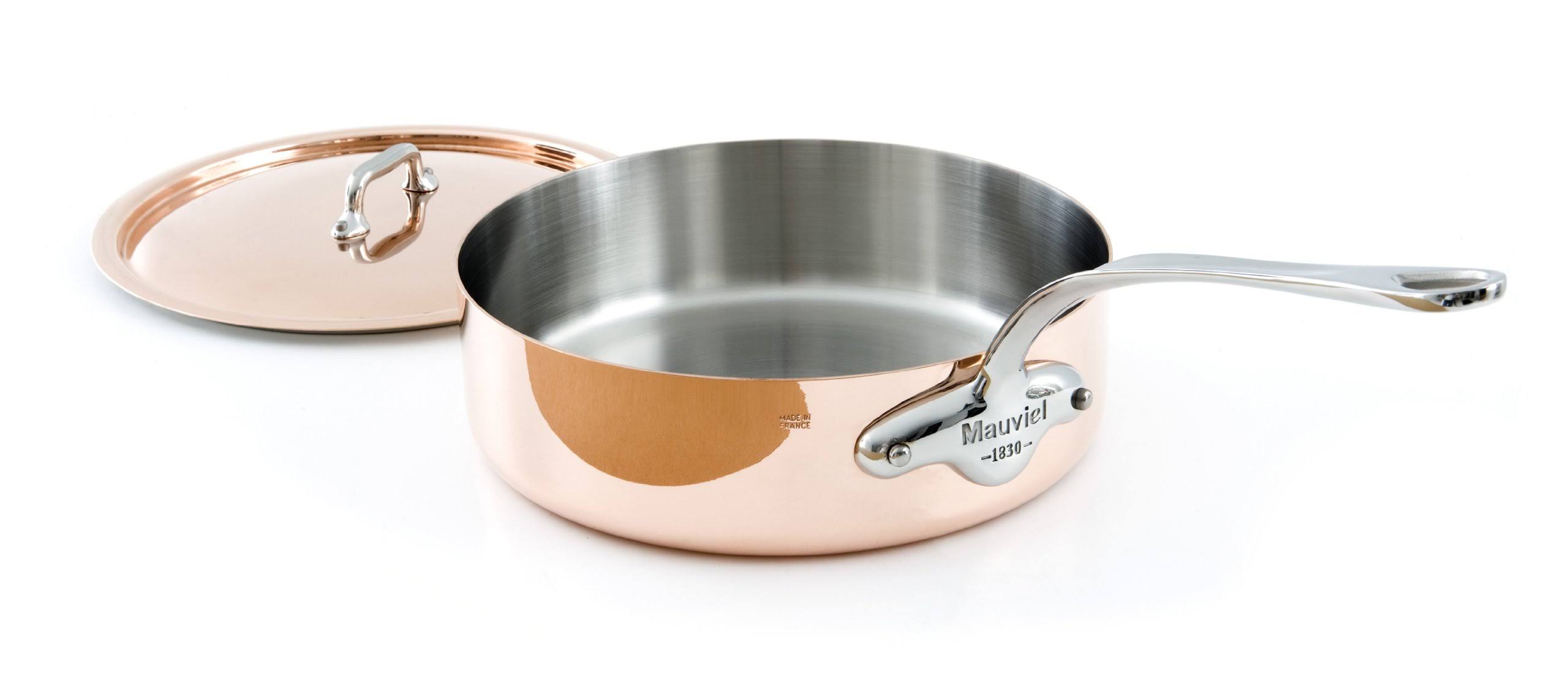 Mauviel M&heritage 150s 5.8-Quart Copper Saute Pan