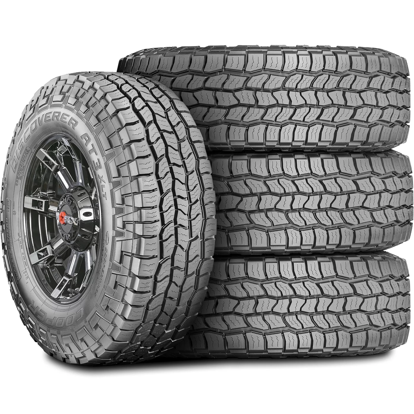 Set of 4 (FOUR) Cooper Discoverer AT3 XLT LT 285/65R20 Load E 10 Ply AT A/T All Terrain Tires