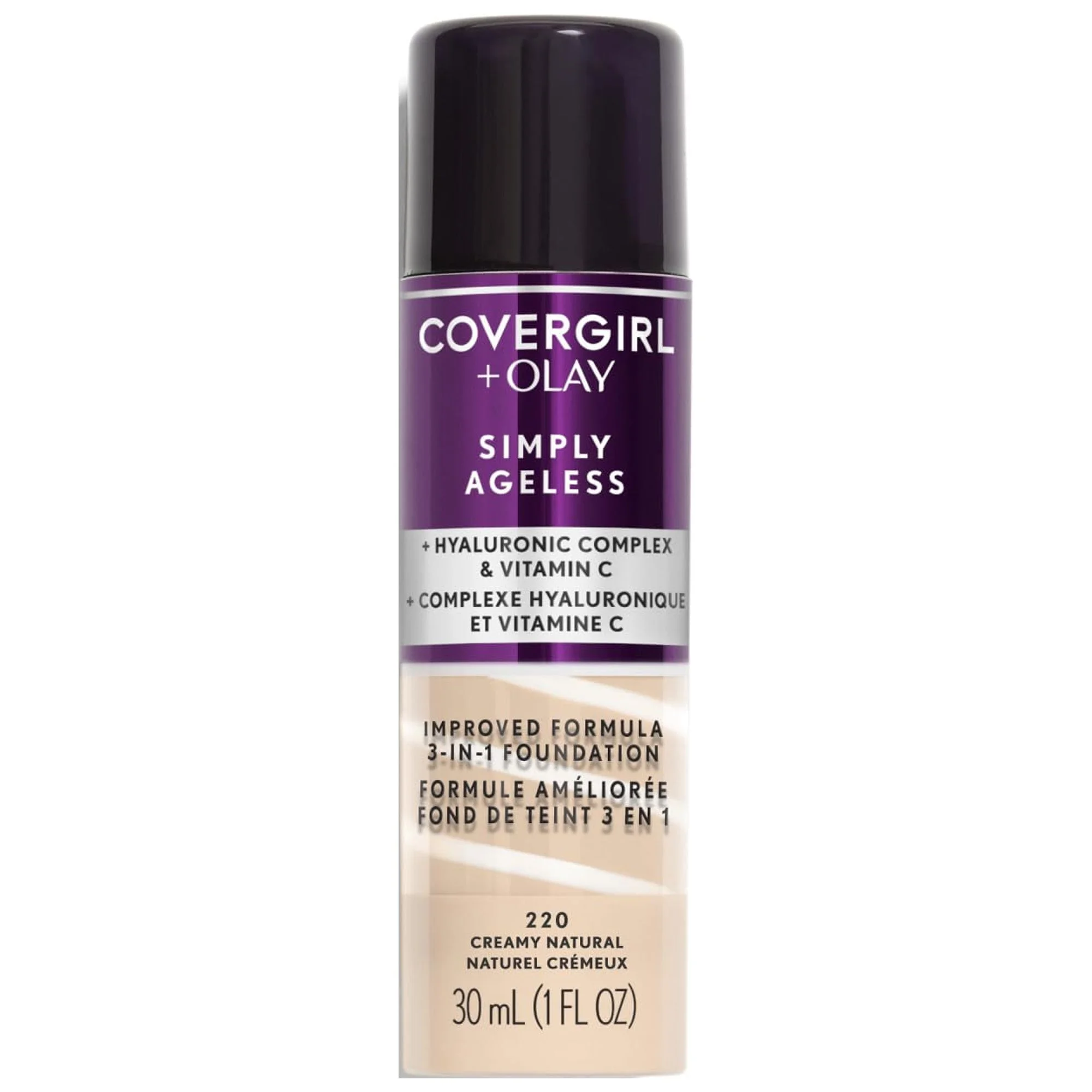 Covergirl + Olay Simply Ageless 3-In-1 Liquid Foundation, Creamy Natural