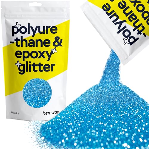 Hemway Polyurethane & Epoxy Resin Glitter 100g / 3.5oz Metallic Crystal Flake Additive for Flooring Jewelry Tumblers Glass Pigment - Extra Chunky (1/24