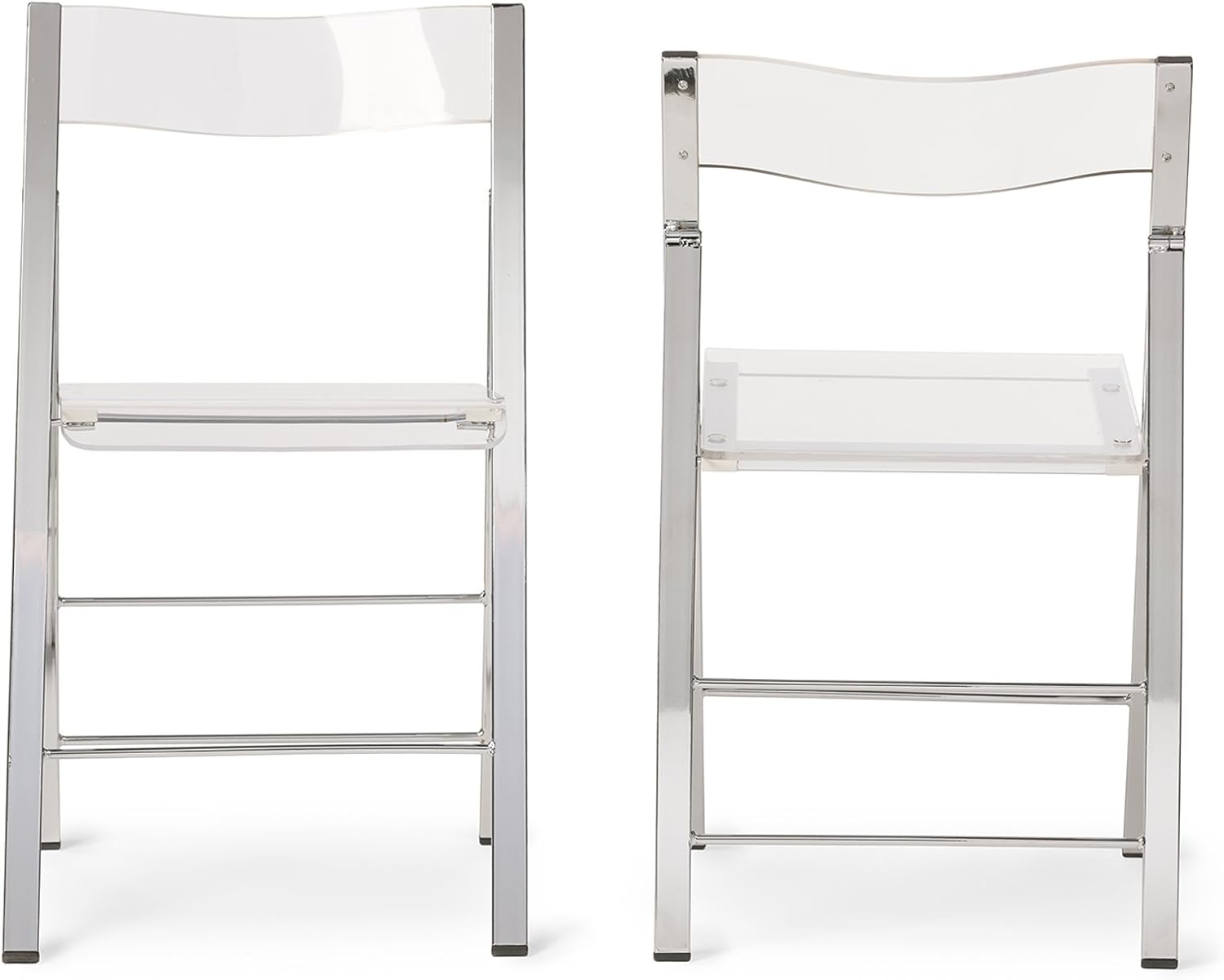 Baxton Studio Acrylic Foldable Chair, Medium