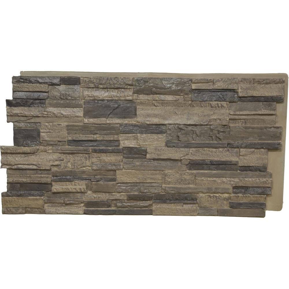 Cascade Stacked Stone, Stonewall Faux Stone Siding Panel (Sedona)