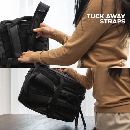 NOMATIC Travel Pack - 20L Water Resistant Laptop Bag - TSA-Ready Expandable Black Backpack