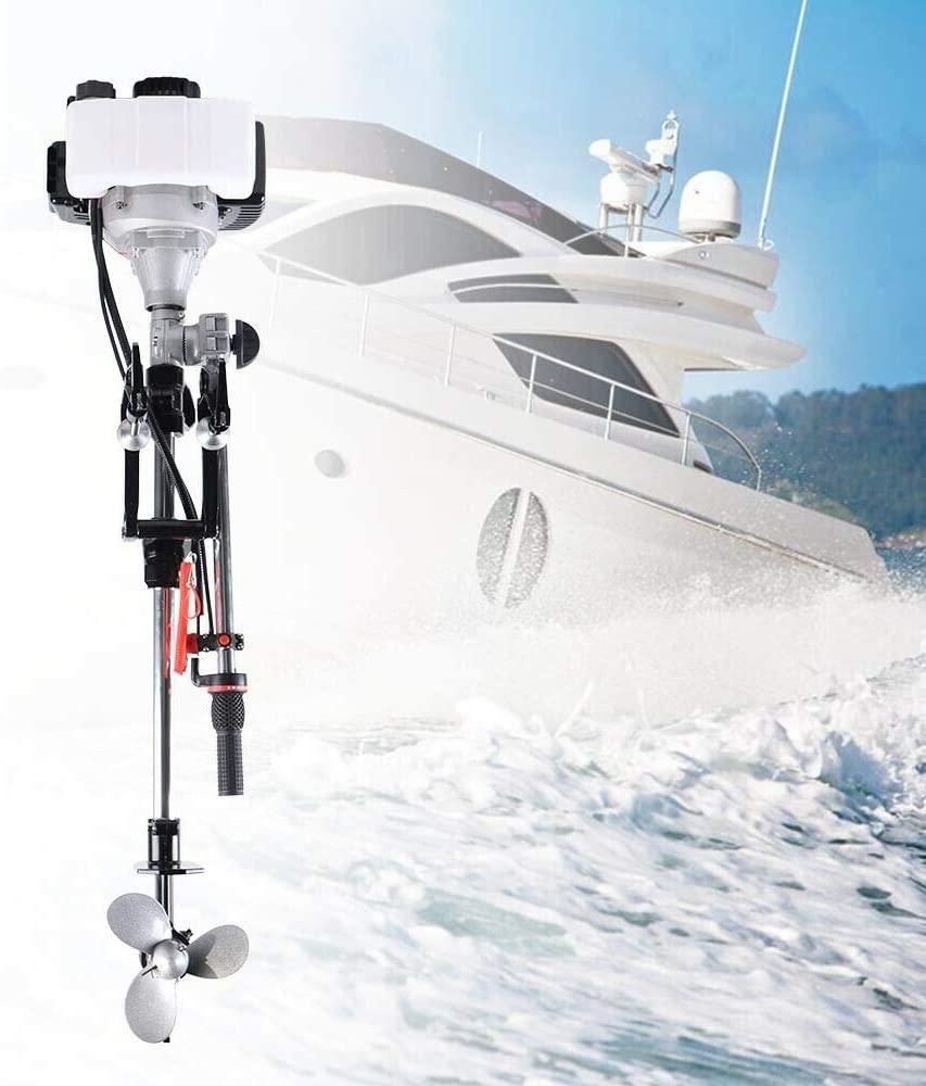 TFCFL 2.3HP 2 Strokes Electric  Outboard  Boat Motor Trolling  Fishing Boat Engine Water Cooling System