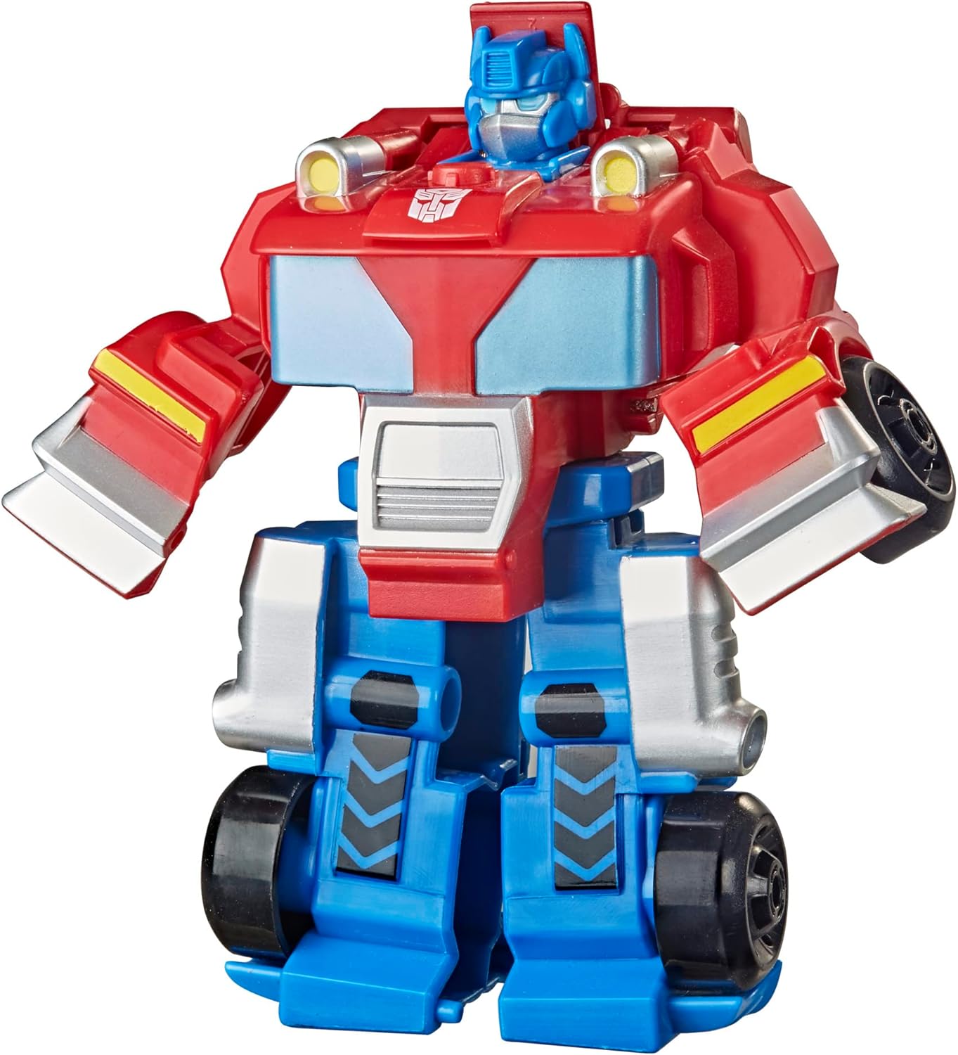Transformers Playskool Heroes Rescue Bots Academy Team Optimus Prime, 4.5-Inch Action Figure, Converting Robot Toy, Ages 3 and Up