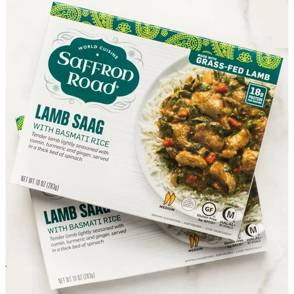 Saffron Road Lamb Saag with Basmati Rice, 10 Ounce -- 8 per case.