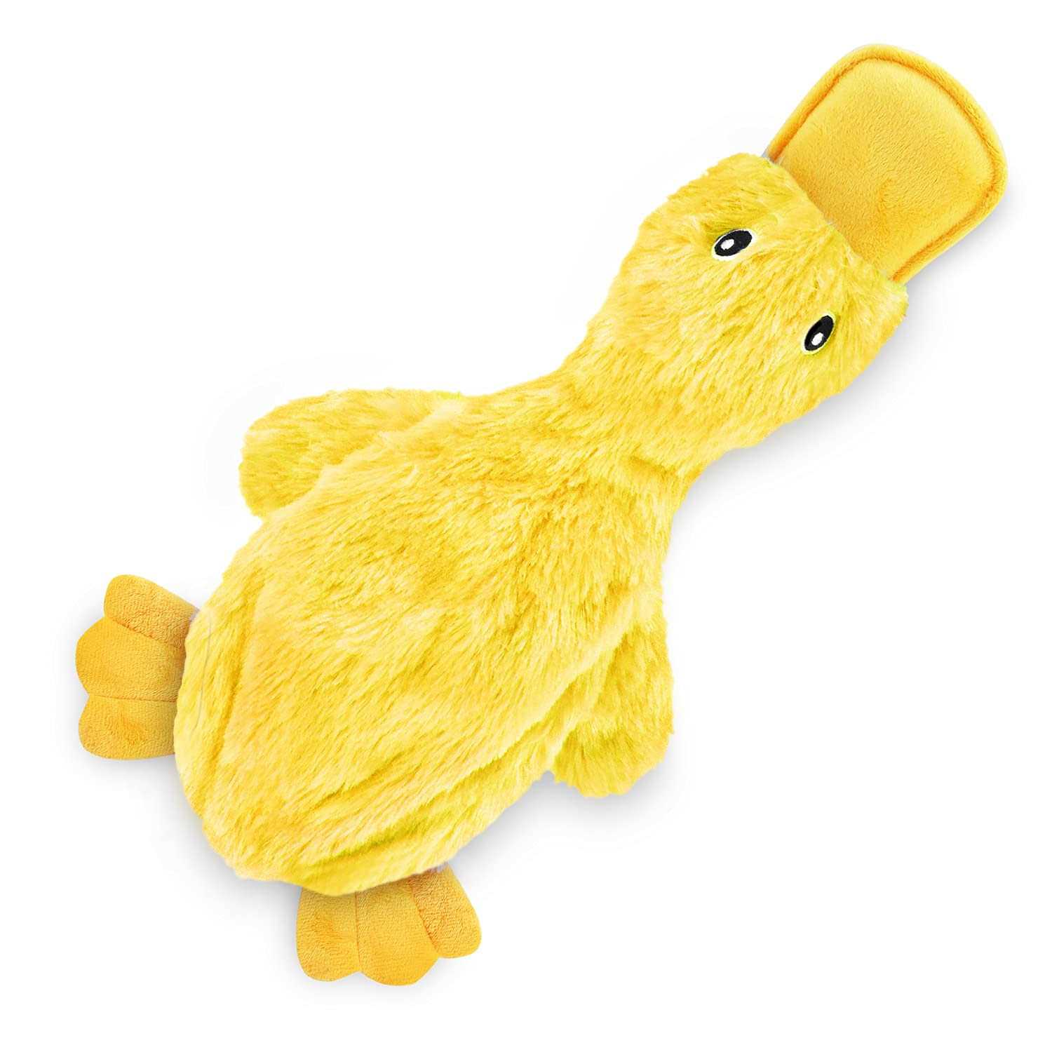 Best Pet Supplies Crinkle Dog Toy for Small, Medium, and Large Breeds, Cute No Stuffing Duck with Soft Squeaker, Fun for Indoor Puppies and Senior - Pet Supplies online store