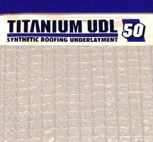 Titanium Udl-50 Roofing Underlayment 10-sq Roll 4X256 ft., from Interwrap