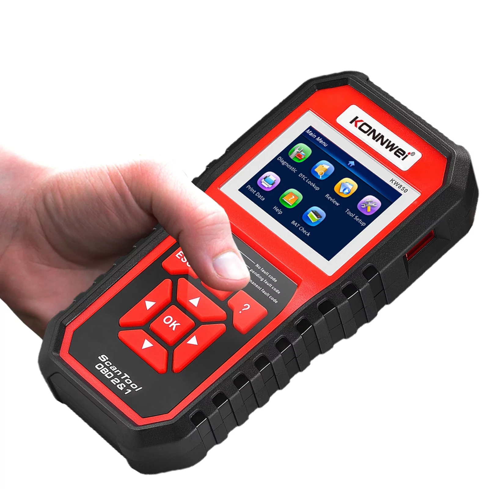 OWSOO KW850 OBDII Scanner Auto Code Reader Diagnostic Check Engine Scan Tool for OBDII Cars After 1996