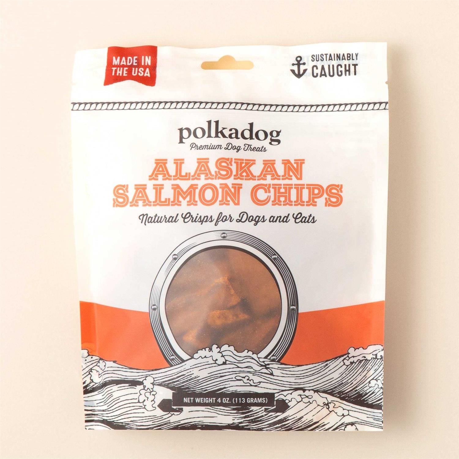 Polkadog Alaskan Salmon Chips Premium Dog Treats - Pet Supplies online store