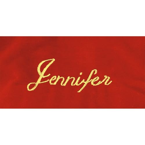 Lillian Vernon Santa Personalized Heirloom Christmas Needlepoint Stocking Stocking, 100% Wool, 9.5