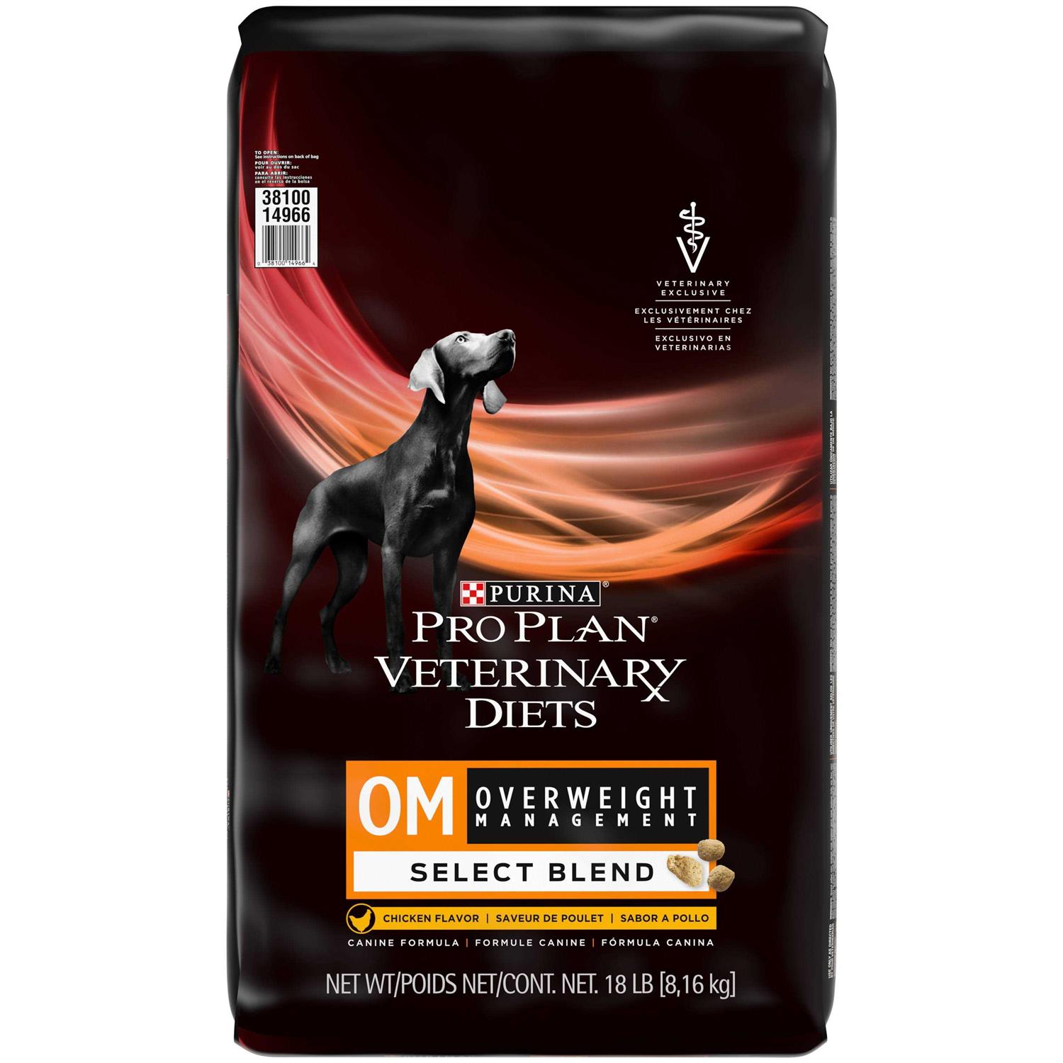 Purina Pro Plan Veterinary Diets OM Select Blend Overweight Management Dry Dog Food - Pet Supplies online store