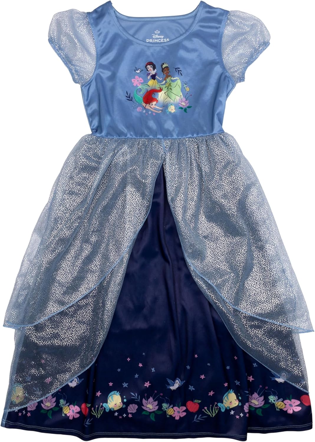 Disney Girls' Fantasy Gown Nightgown, Always Princess, 3T