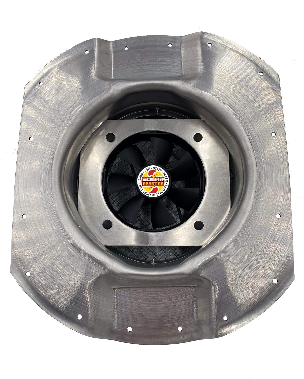 Solar Mega RoofBlaster for Conex Containers with Galvanized Vent | Solar Roof Vent | Solar Roof Exhaust Fan for Conex Shipping Containers