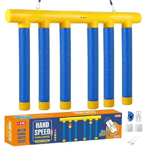 Catching Sticks Game,Catching Sticks Game Reaction Training Toy,Drop Stick Game,Sticks Game Challenge Game,Adjustable Speed Catching Game,Drop Sticks Game Challenge Game,Reflex Challenge Game (Blue)