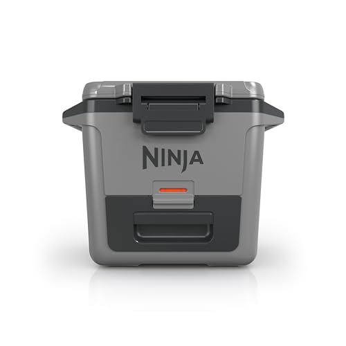 Ninja FB151GY FrostVault 50qt Hard Cooler with Dry Zone, Integrated Fridge-Temp Dry Storage Drawer, Premium Heavy-Duty Insulated Cooler, Keeps Ice for Days, Slate Gray